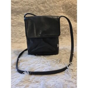 Nine West Vintage Womens Shoulder Bag/Crossbody Bag Faux Leather Black